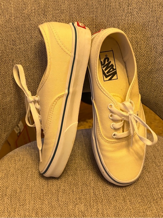 Vans Shoes - Vans Low-Top Canvas Sneakers in Pale Yellow